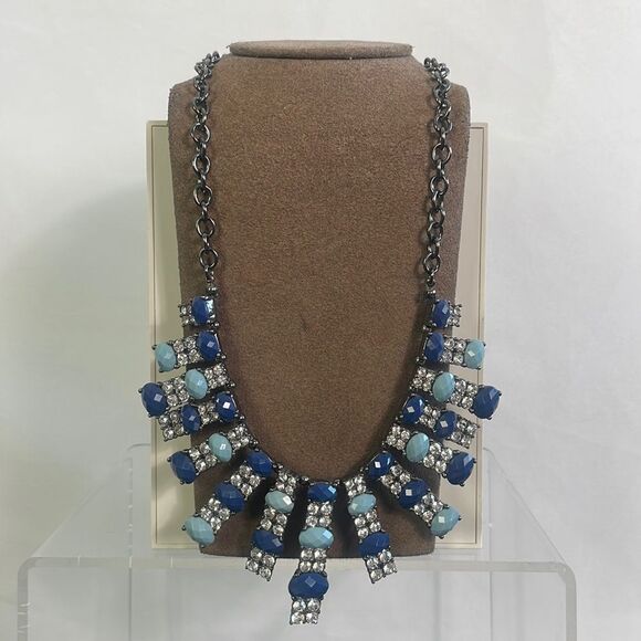 Park Lane Blue Crystal Necklace - Picture 1 of 4